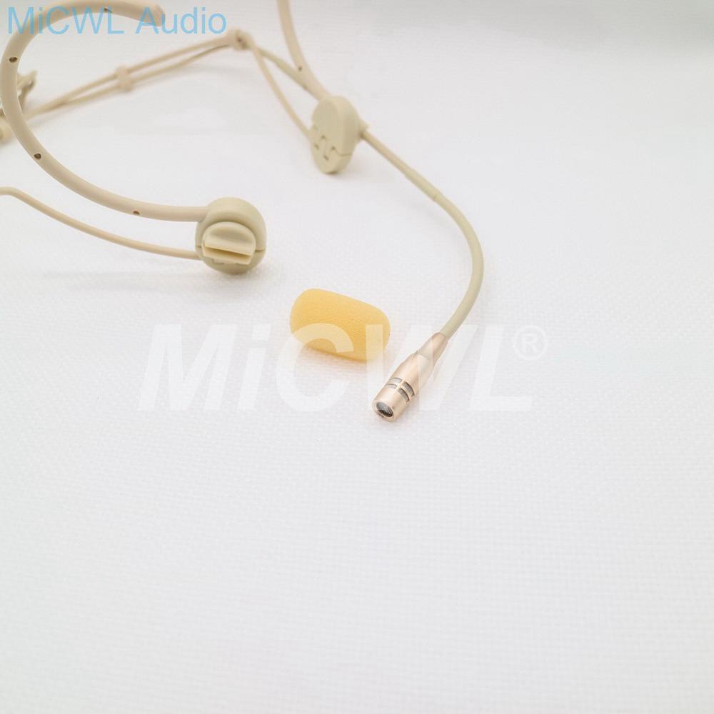 High-Quality Condenser Dual Hook Headset Foldable Microphone Adjustable Uni-directional Headset Microphone For Sennheiser - MiCWL Audio Inc