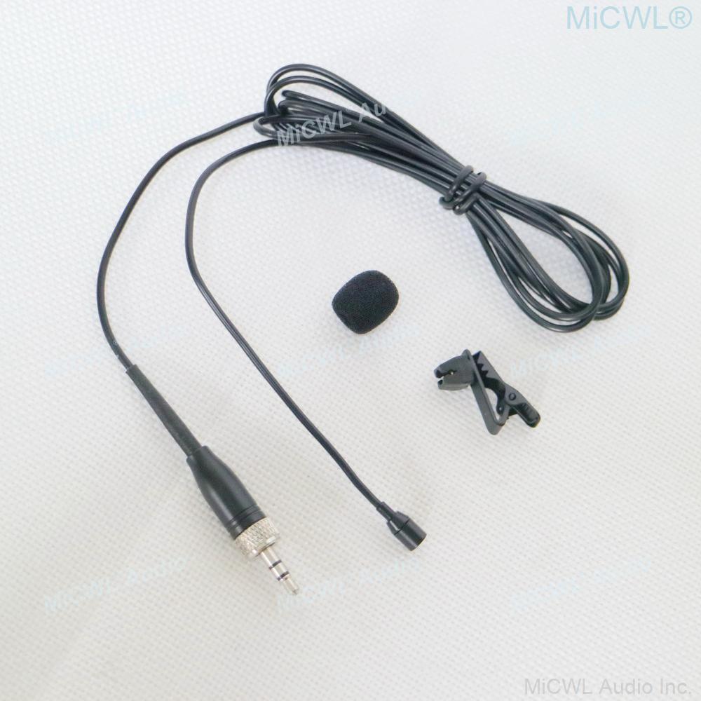 EW300-Sennheiser Mini Clip-On Lavalier Microphone For Sennheiser sk100 ew100 300 500 G2 G3 G4 G5 Wireless BodyPack 3.5mm Lock - MiCWL Audio Inc
