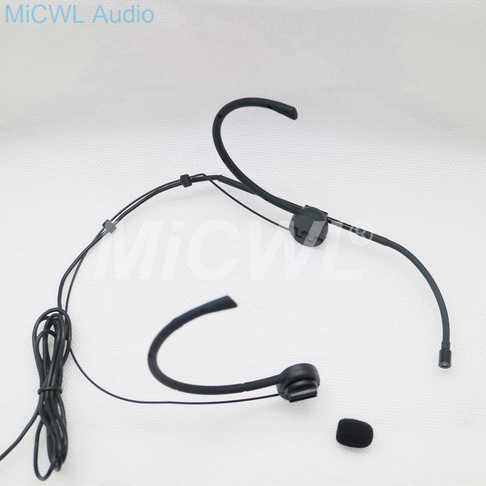 High-Quality Omni-directional Foldable Headworn Microphone Adjustable Headset Mic For Sennheiser Shure AKG Audio Technica Black - MiCWL Audio Inc