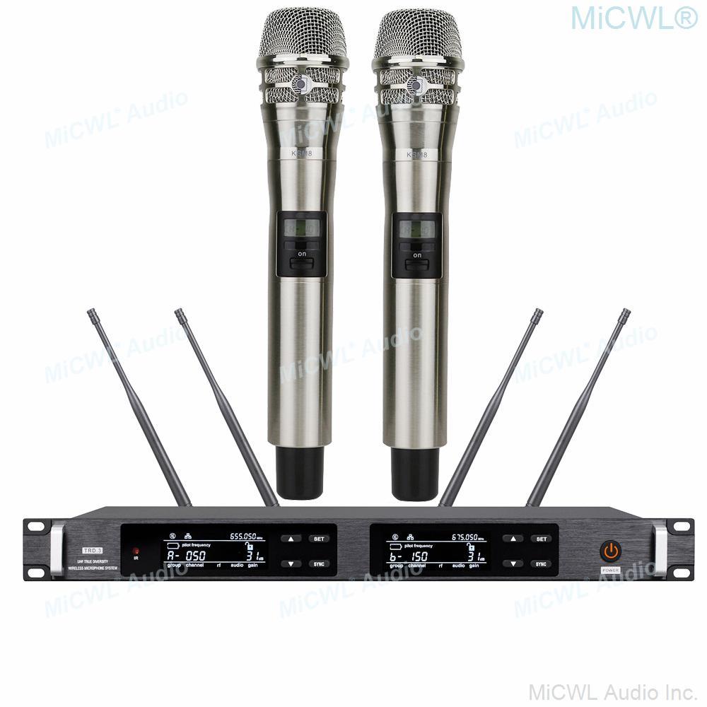 Advanced ULXD4 Dual Channel UHF Karaoke Wireless Microphone System 4 Antenna True Diversity ULXD4D 2 Dynamic Handheld Mics - MiCWL Audio Inc