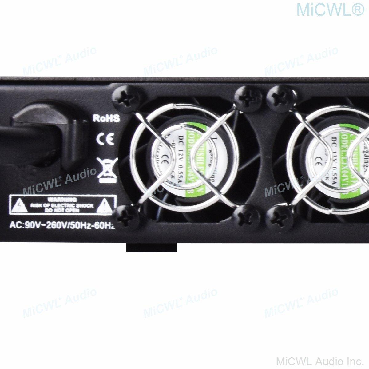 Professional 4 Channel 9200W High Power Digital Amplifier Bridging Function Can Drive Linear Array Acoustic 5200W 4Ohm 4600W 8Ω - MiCWL Audio Inc