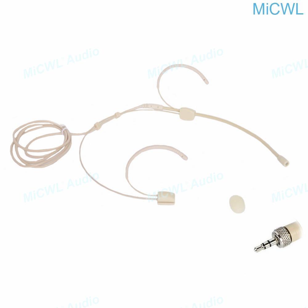 Skin Beige Color Headset Head Wearing Microphone For Sennheiser G2 G3 G4 Wireless Beltpack System - MiCWL Audio Inc