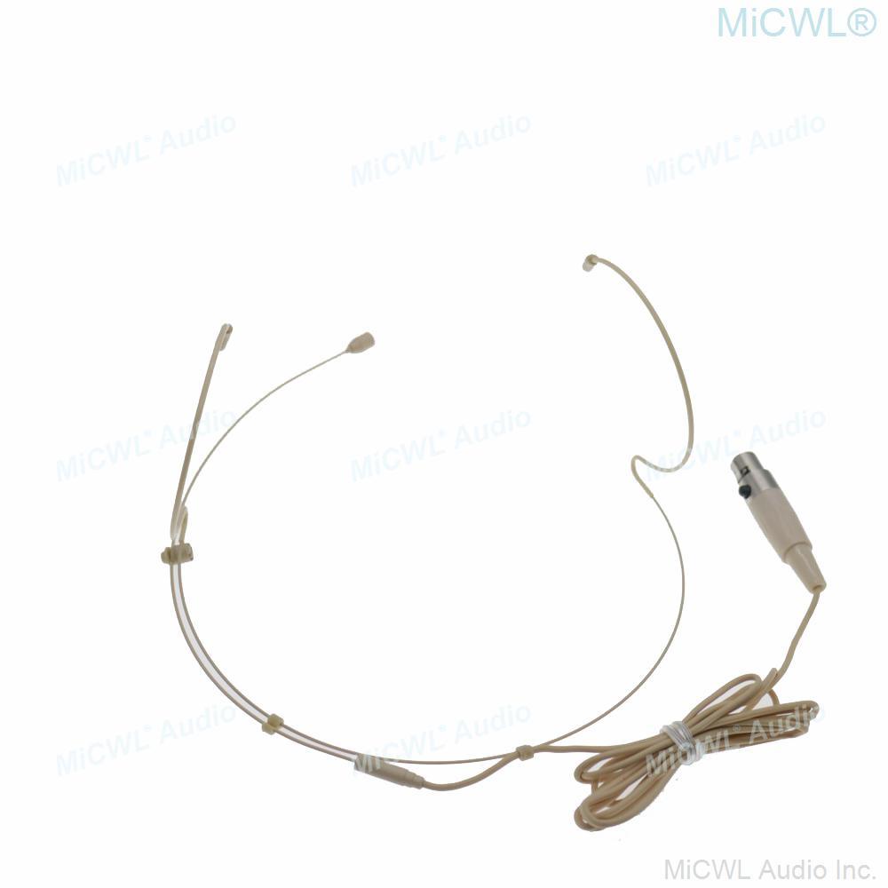 Skin Sing Speech Karaoke Headset Microphone For Sennheiser 3.5mm Lock Shure AKG 4Pin 3Pin MiPro Wireless BeltPack Transmitter - MiCWL Audio Inc