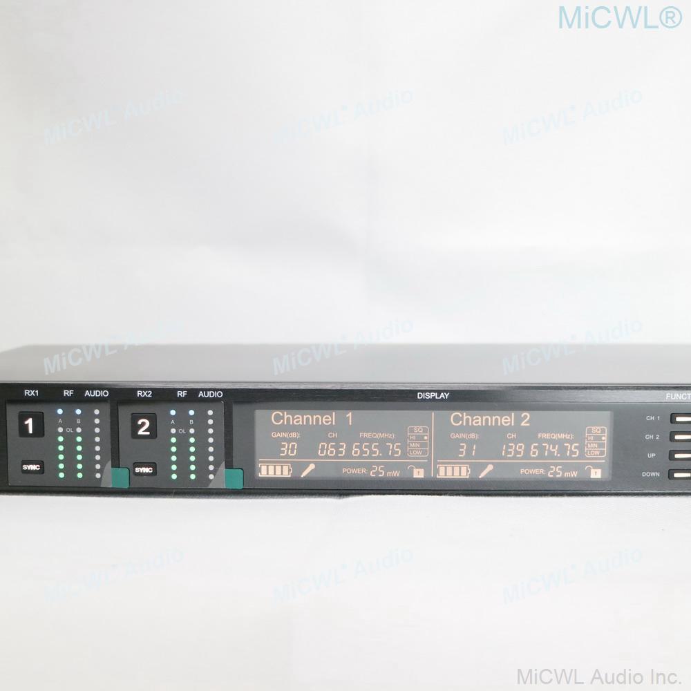 Original MiCWL AD4D True Diversity UR24D AD2 Handheld Wireless DJ Karaoke Microphone 6400W Power Amplifier Stage Performance - MiCWL Audio Inc
