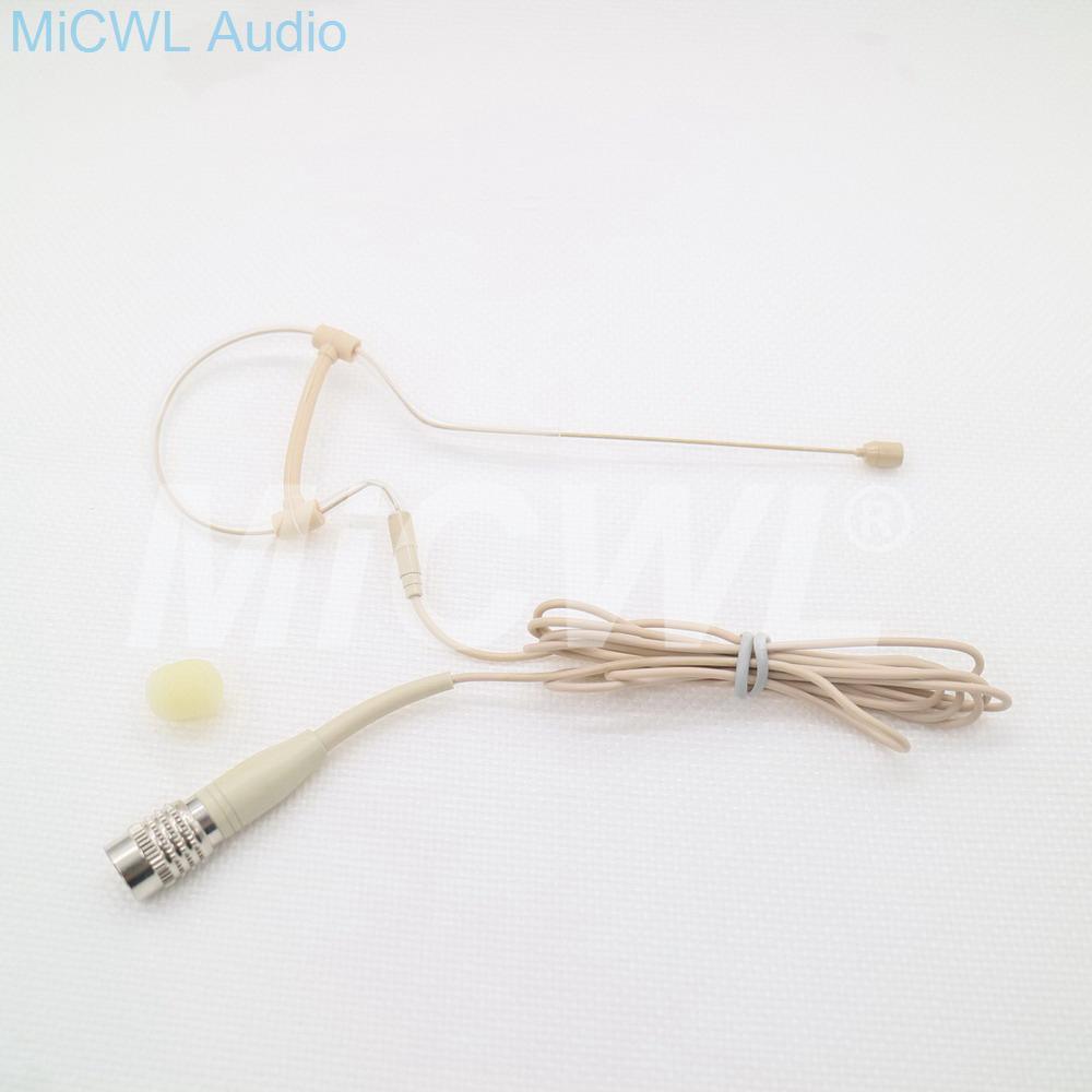 Single Hook Ear Condenser Microphone Omni-directional Head Worn Earphones For Audio Technica Wireless System Stage Performance - MiCWL Audio Inc