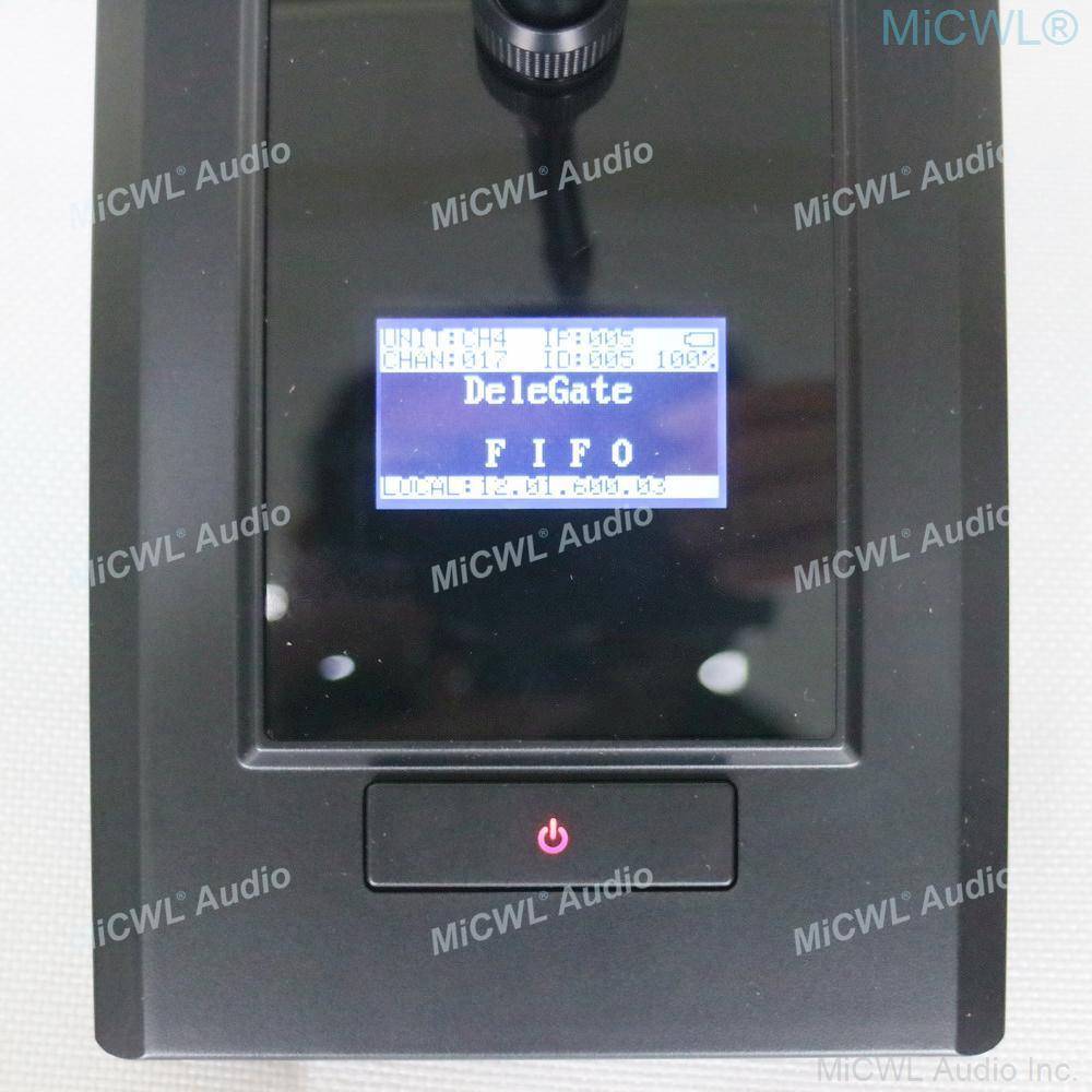 MiCWL A10M Series 16 Gooseneck Desktop Digital Wireless Audio Conference Microphone System 1 President 15 Delegate High-end Mics - MiCWL Audio Inc