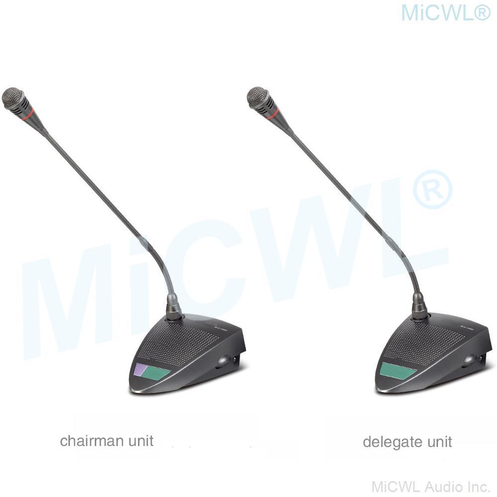 CCS800 Wired Conference Desktop Gooseneck Microphone Built-in speaker Meeting Solutions President Delegate MiCWL A350M-A06 - MiCWL Audio Inc