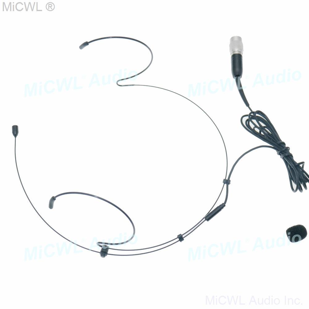 ATW2200 High Quality Headset Microphone For Audio Technica BeltPack Transmitter Black - MiCWL Audio Inc
