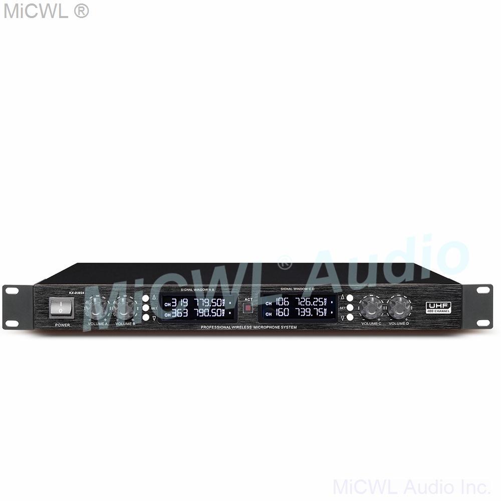 Luxury UHF Digital 8 Desktop Gooseneck Wireless Microphone Conference System Mute Function 4 Table Meeting Room Muting Button - MiCWL Audio Inc