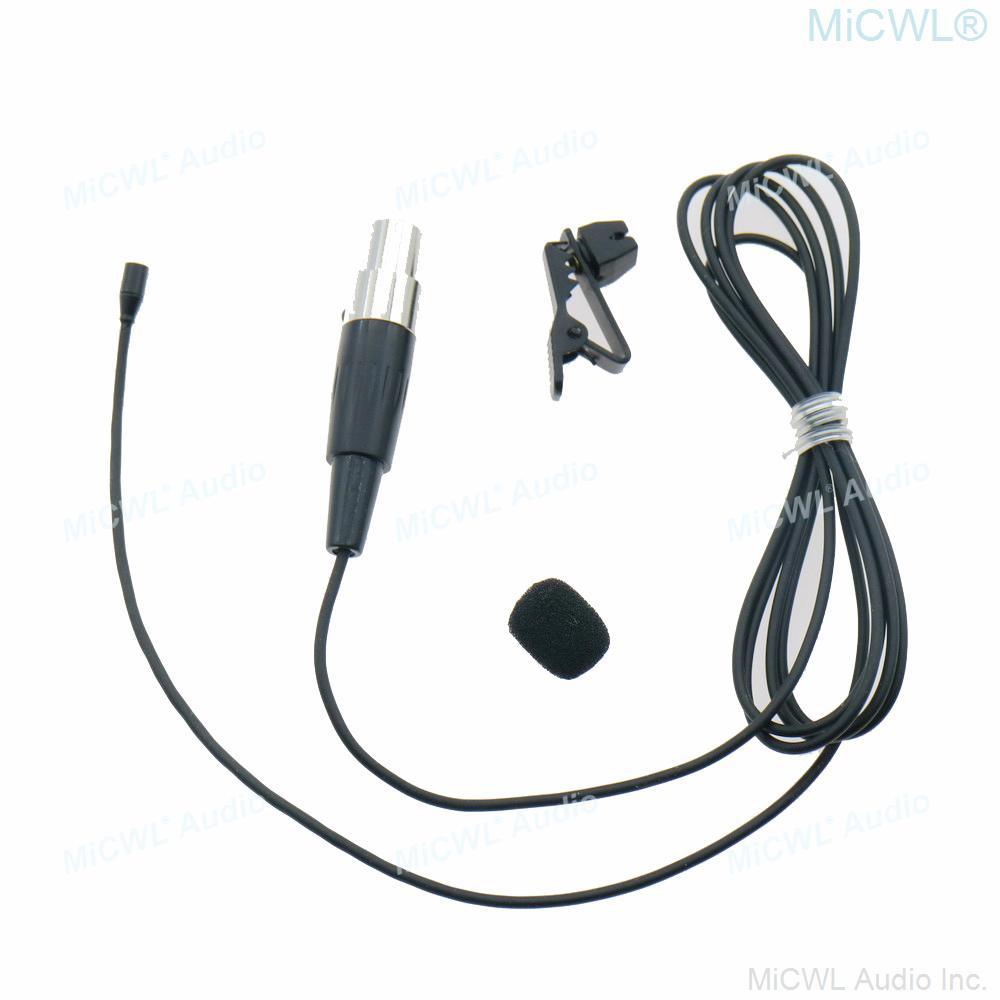 Super Miniature Hidden Clip-On Lavalier Microphones For Shure ULX SLX PGX GLX QLX KCX Wireless Mic System Mini TA4F - MiCWL Audio Inc