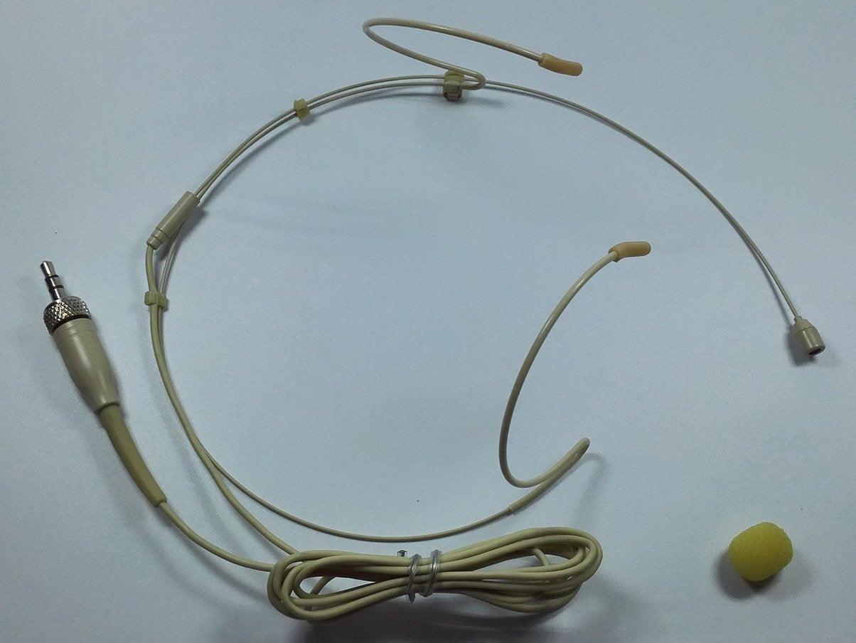 Professional Tan Omnidirectional Headset Microphone for Sennheiser G1 G2 G3 G4 Wireless BodyPack Transmitter Systems - MiCWL Audio Inc