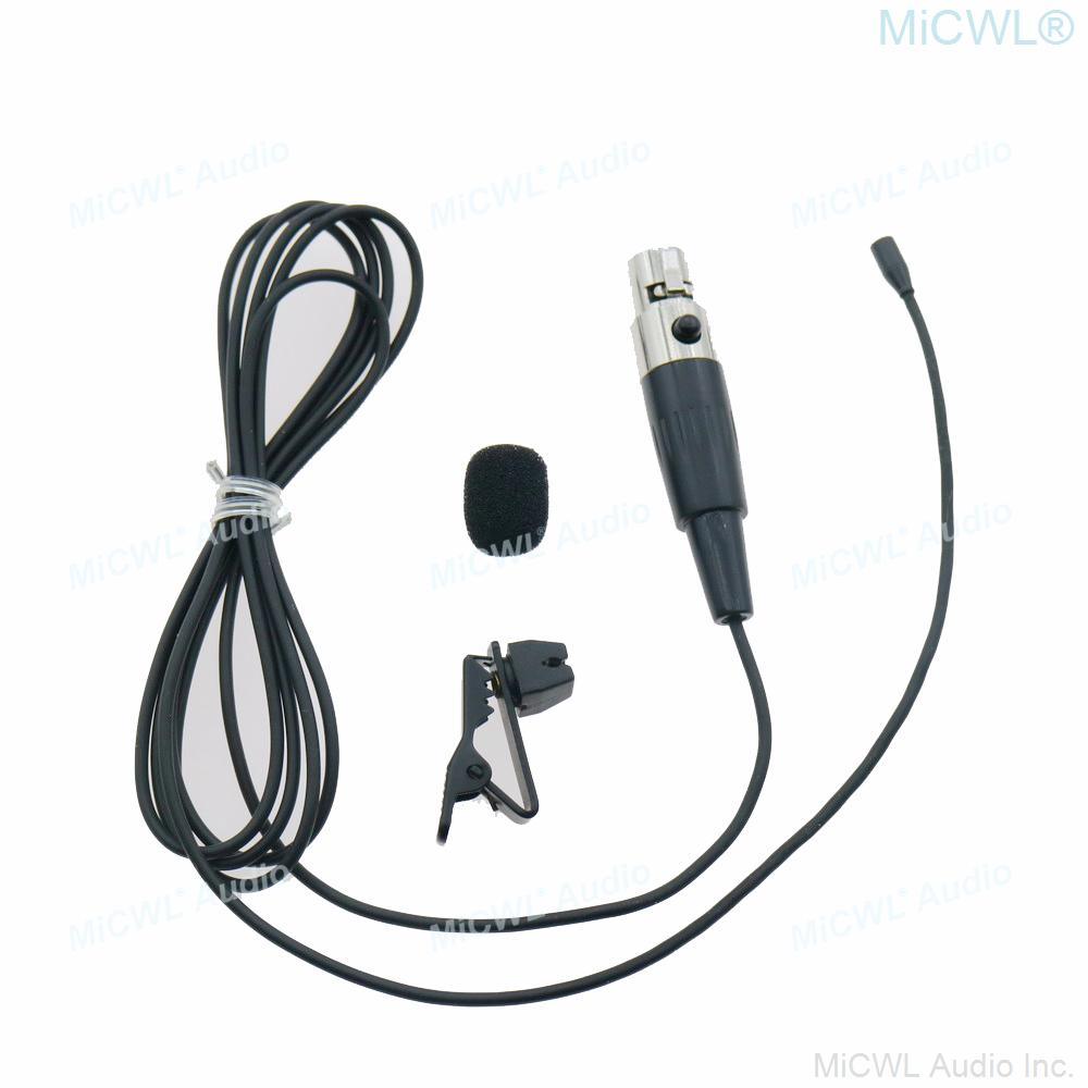 Super Miniature Hidden Clip-On Lavalier Microphones For Shure ULX SLX PGX GLX QLX KCX Wireless Mic System Mini TA4F - MiCWL Audio Inc