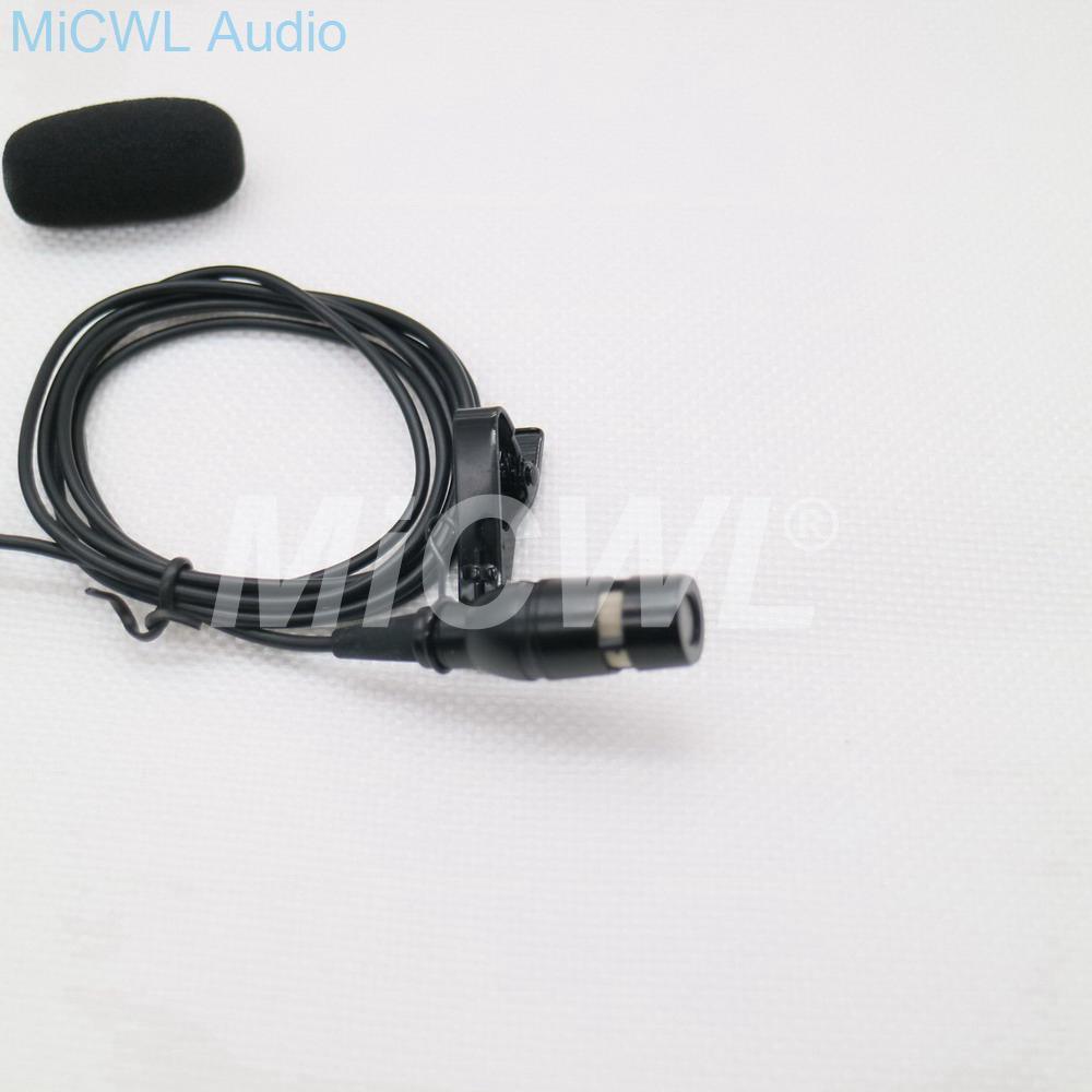 Uni-directional Lavalier Lapel Microphone Collar Clip Tie Condenser Conference Microphon For Sennheiser Shure AKG Audio Technica - MiCWL Audio Inc