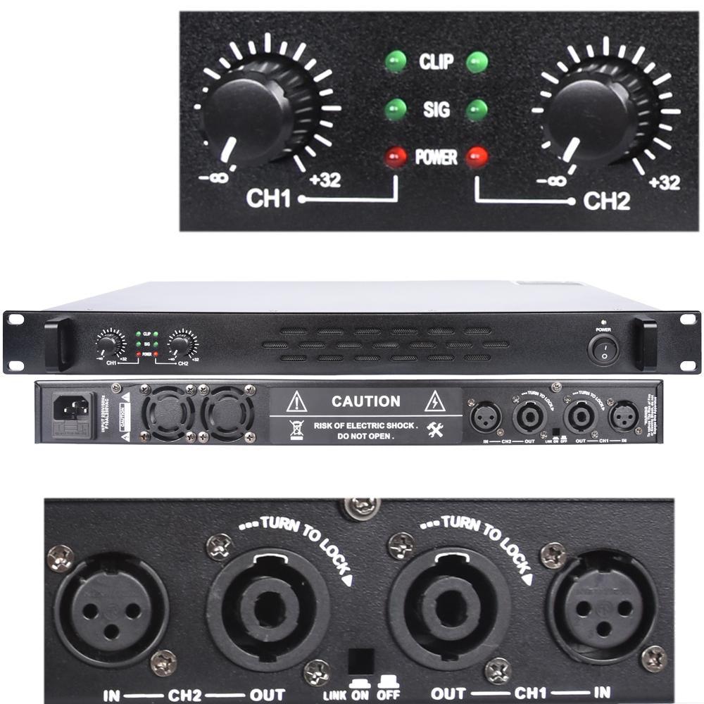 MiCWL Audio Dual Channel 2600W Digital Amplifier 4 Channel 6400 Watts High Power AMP 1U 19 inch Design - MiCWL Audio Inc