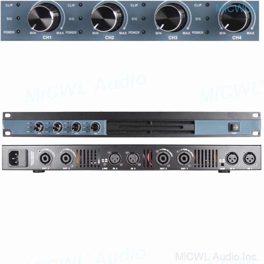 Digital Power amplifier 5200W 4 Channel Stage Audio Speaker AMP Amplifier 2 Channel 2600 watt - MiCWL Audio Inc