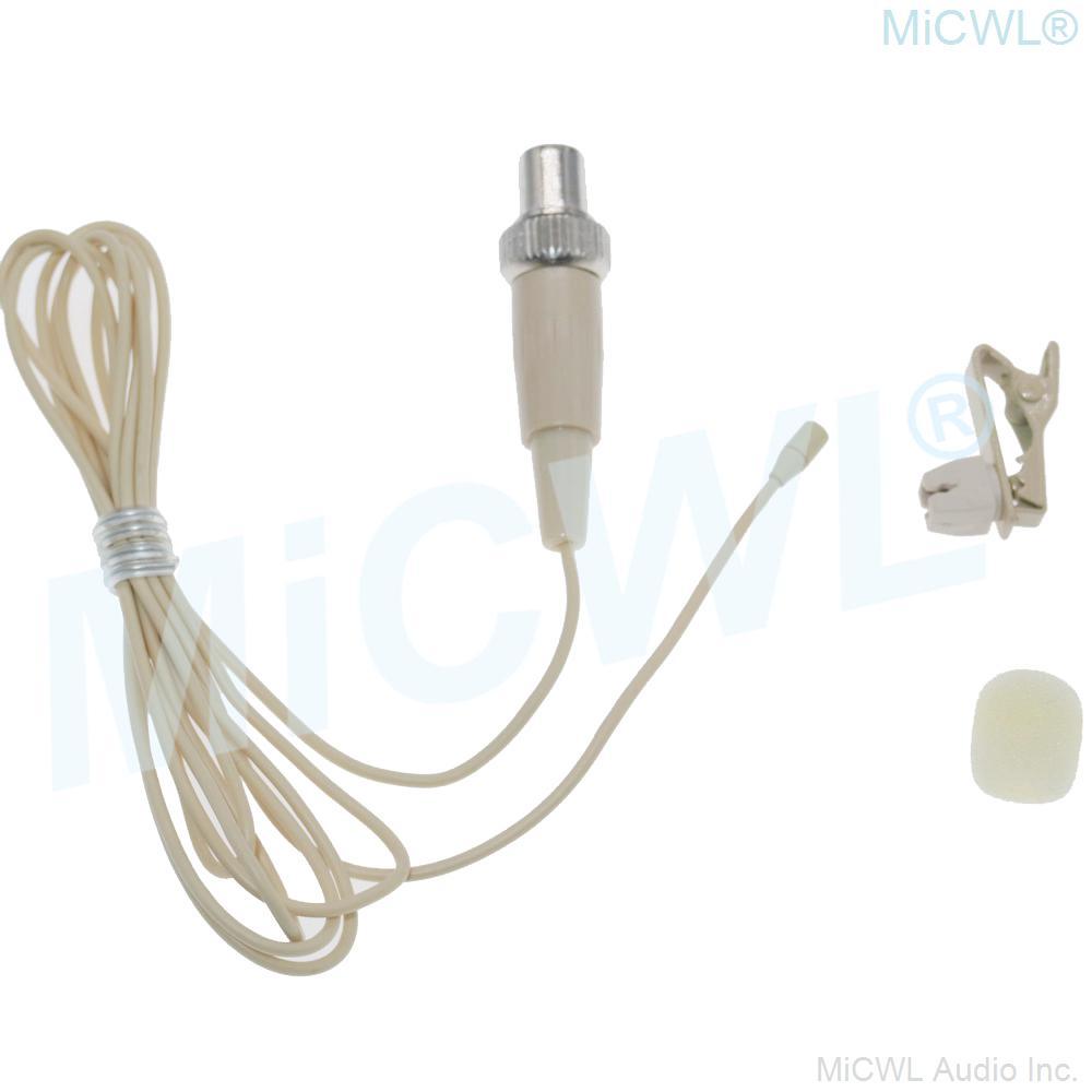 Very Mini Clip Lavalier Lapel Microphone For MiPro Wireless Microfone System Black Beige 2 Color - MiCWL Audio Inc