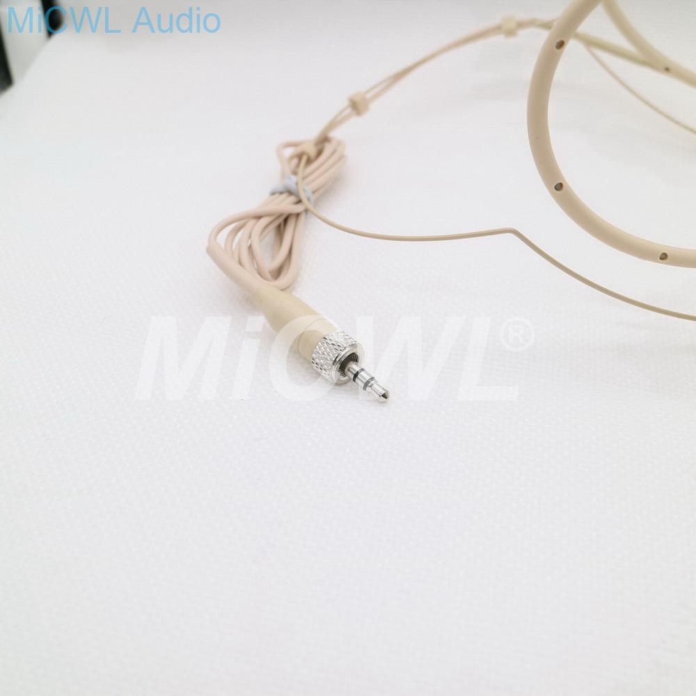 High-Quality Condenser Dual Hook Adjustable Foldable Headset Microphone Omni-directional Headset Microphone For Sennheiser - MiCWL Audio Inc