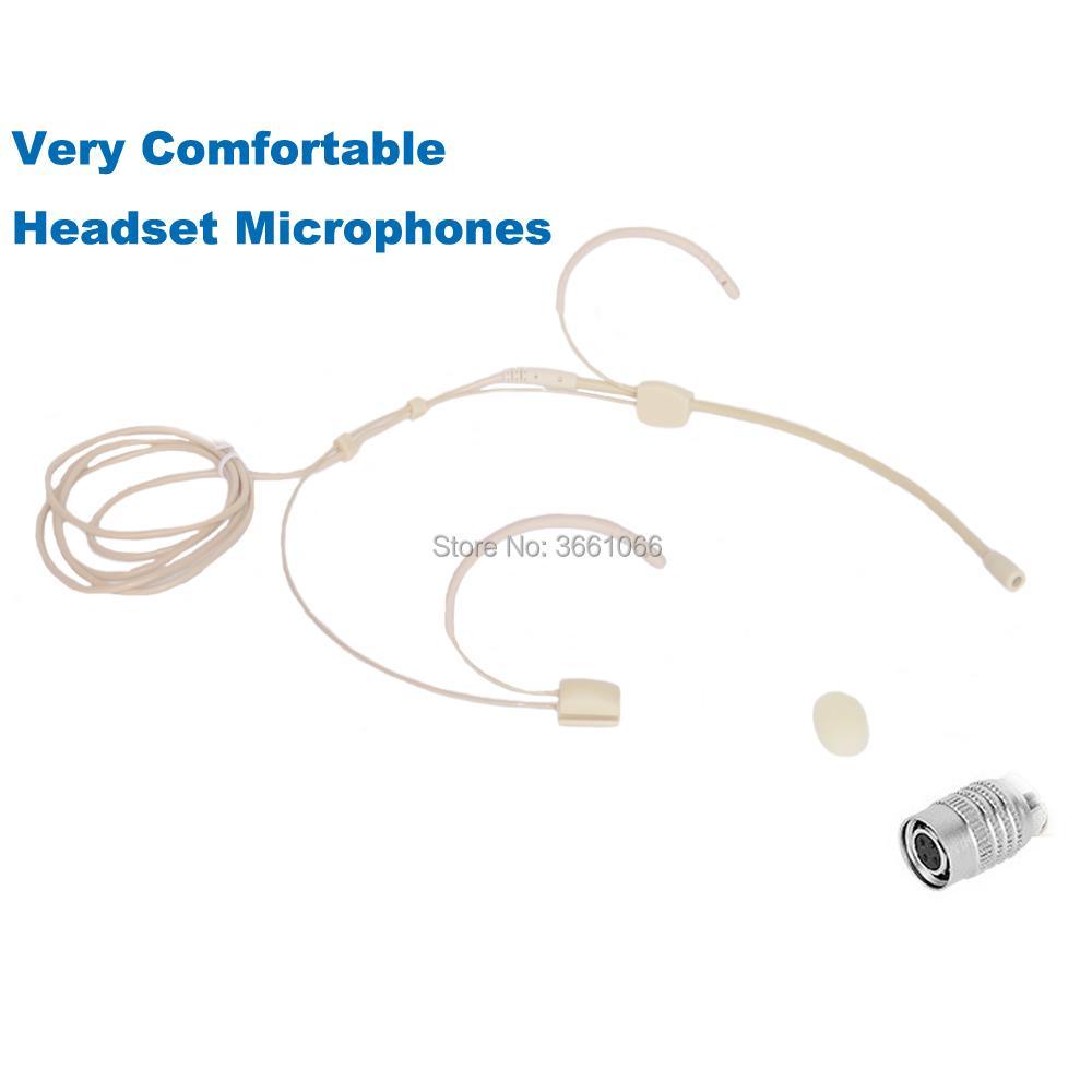 Pro Headworn Microphone Omidirectional Condenser Headset the Hirose Connector Plug For Audio Technical Receiver AT002 - MiCWL Audio Inc