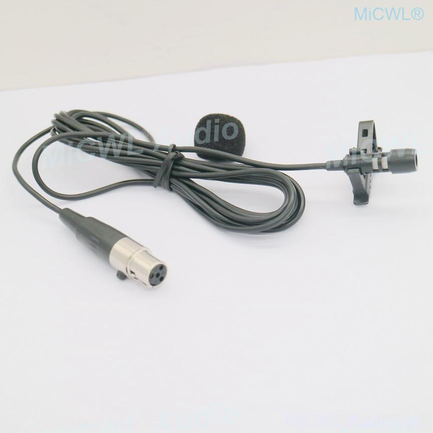 Hot Sell Tie Clip Lapel Microphones for Shure UR24D ULX GLX SLX UT PGX Lavalier Wireless Audio System mini XLR 4Pin MiCWL T60 - MiCWL Audio Inc