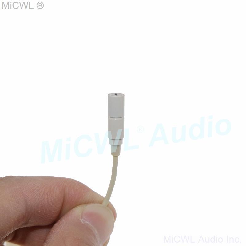 TA4F XLR mini Beige ME2 Clip Microphone For Shure UR24D SLXD PGXD ULXD BeltPack Transmitter - MiCWL Audio Inc