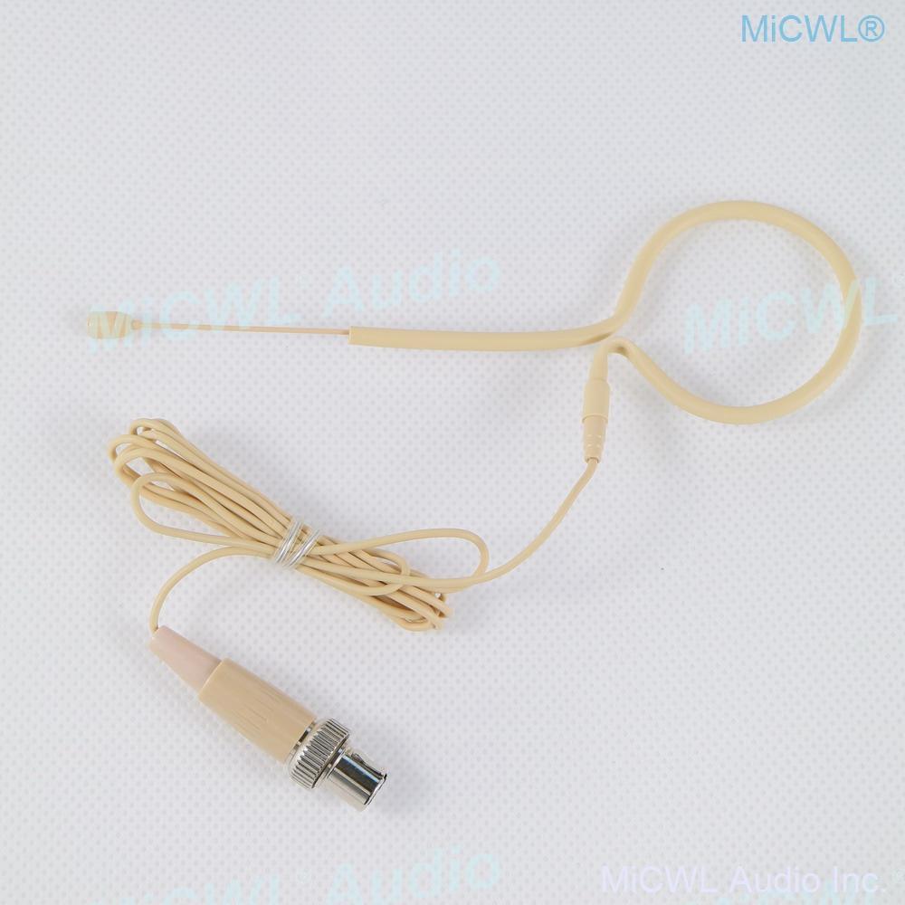High Quality Beige Black Headset Microphone For MiPro Audio Wireless earset Mics System 4Pin mini Lock - MiCWL Audio Inc