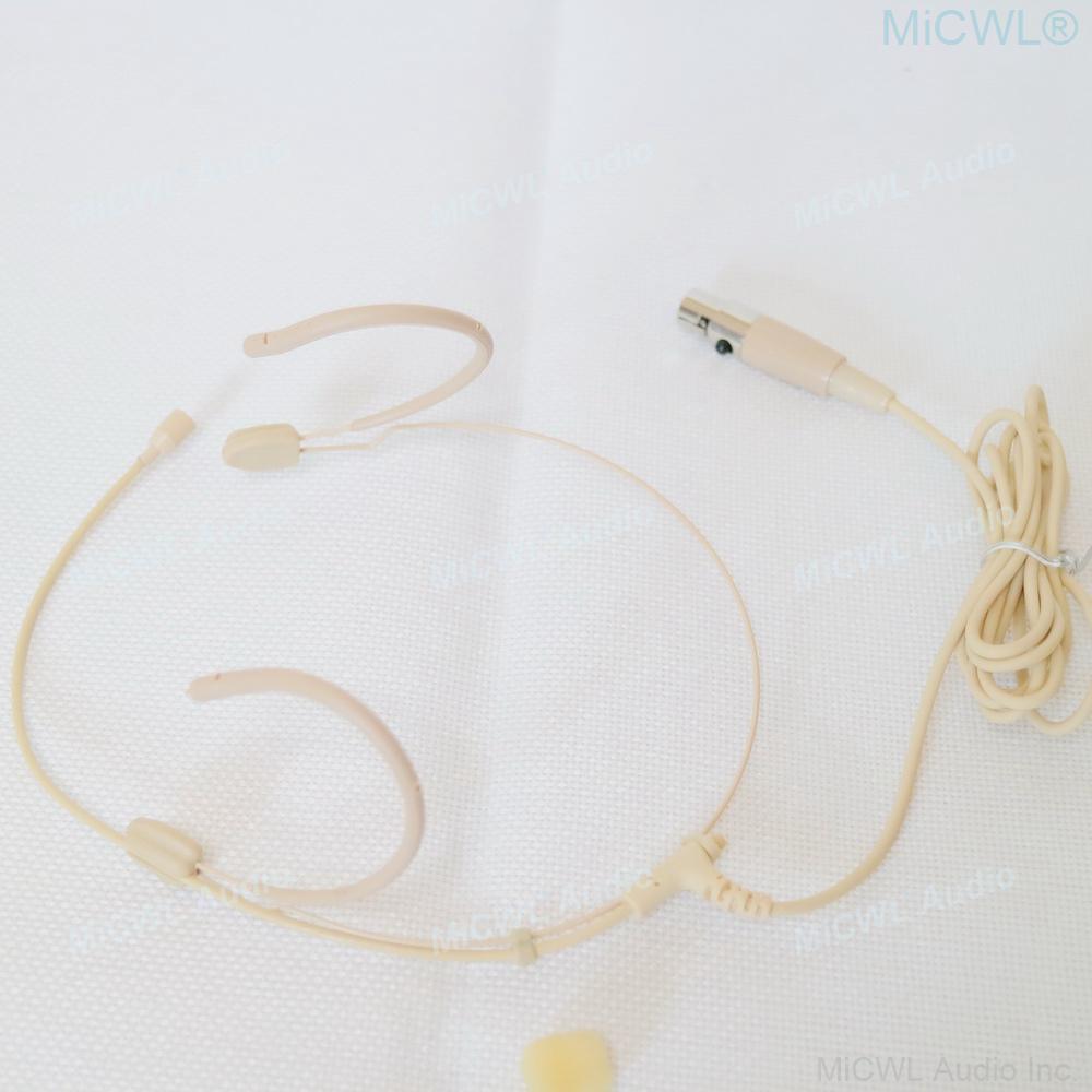 MiCWL M5 Beige HeadSet Microphone For Sennheiser G2 G3 G4 Shure ULX SLX PGX 4Pin AKG 3Pin Audio-Technica Wireless Microfone - MiCWL Audio Inc