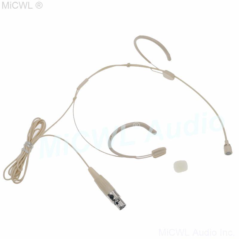 CS99 Beige High Quality Headset Omnidirectional Microphone Cardioid Microfone For Shure ULX SLX PGX QLX GLX UR24D Wireless TA4F - MiCWL Audio Inc