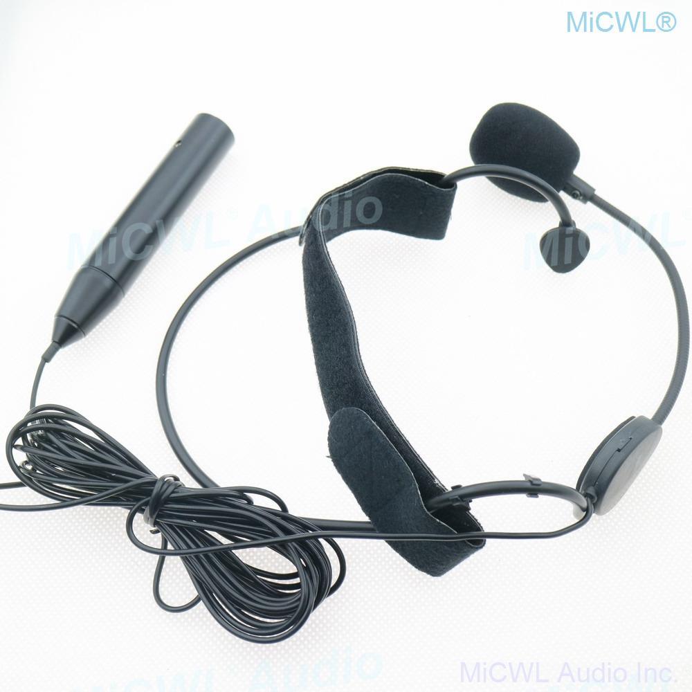 Professional ME3 Headset Condenser Microphone XLR 3Pin Phantom Power Music Mics 5m to Mixer - MiCWL Audio Inc