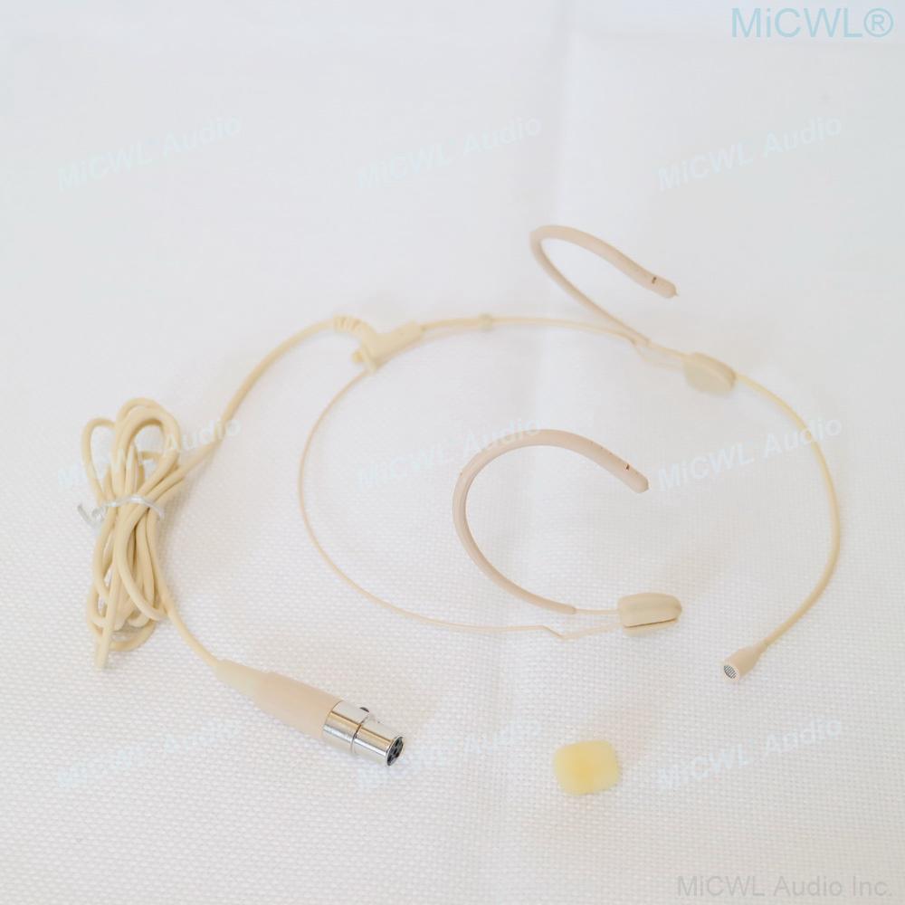 MiCWL M5 Beige HeadSet Microphone For Sennheiser G2 G3 G4 Shure ULX SLX PGX 4Pin AKG 3Pin Audio-Technica Wireless Microfone - MiCWL Audio Inc