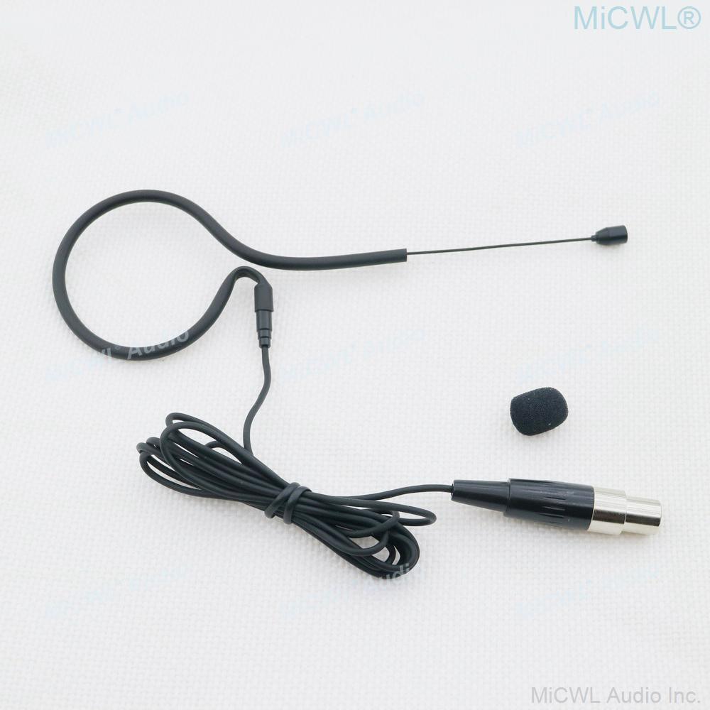 TA4F Black Single earset Headset Microphone For Shure Wireless BeltPack System All-Directional Mics Mini XLR - MiCWL Audio Inc