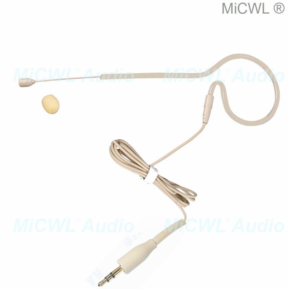 High Quality Karaoke Microphone Single Earset Hook Headset For Sennheiser Shure MiPro AKG 4Pin 3Pin 3.5mm BodyPack Transmitter - MiCWL Audio Inc