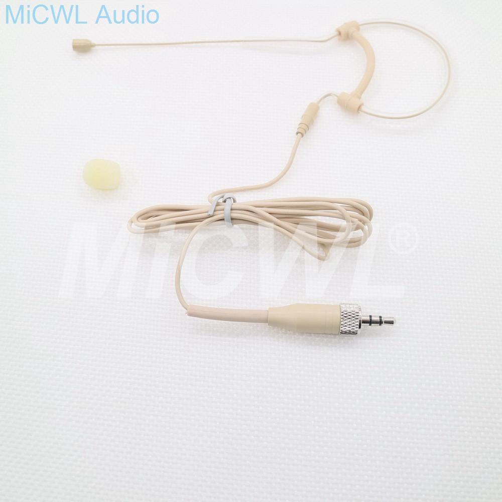 Single Ear Microphone Hook Omni-directional Head Worn Condenser Earphones For Sennheiser Wireless System Stage Performance - MiCWL Audio Inc