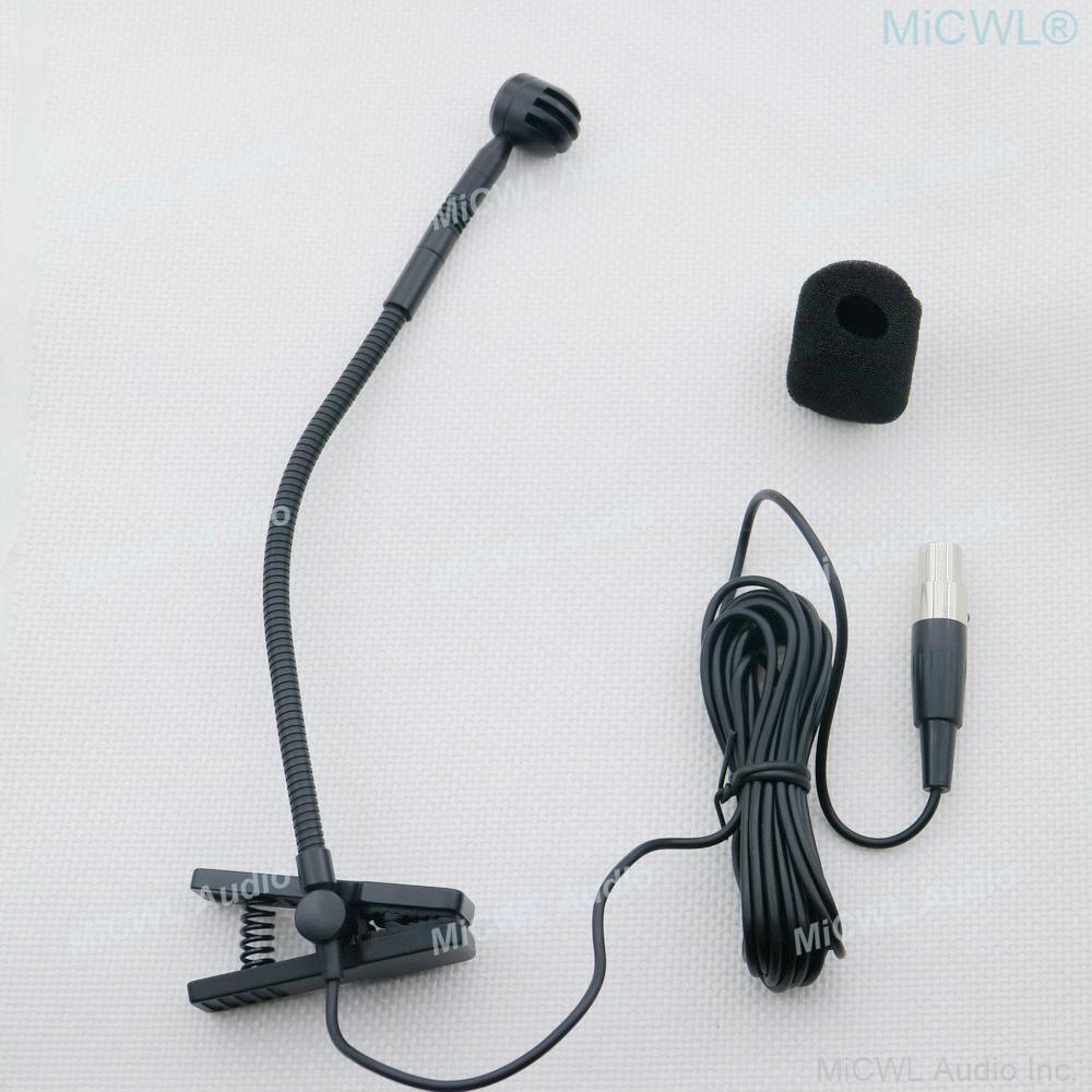e908 Cardioid Music Instrument Gooseneck Microphone for Shure TA4F AKG Samson TA3F Wireless BeltPack Transmitter Mic Sets - MiCWL Audio Inc