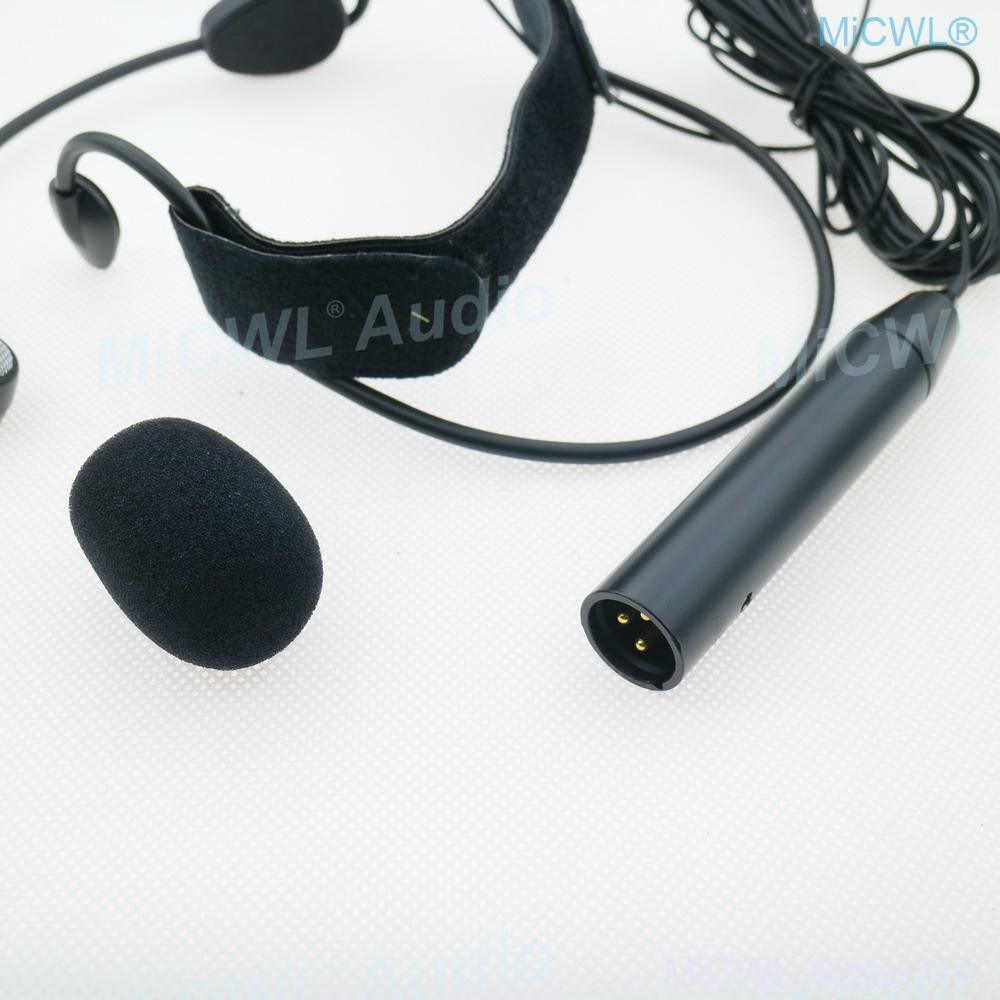 Professional ME3 Headset Condenser Microphone XLR 3Pin Phantom Power Music Mics 5m to Mixer - MiCWL Audio Inc
