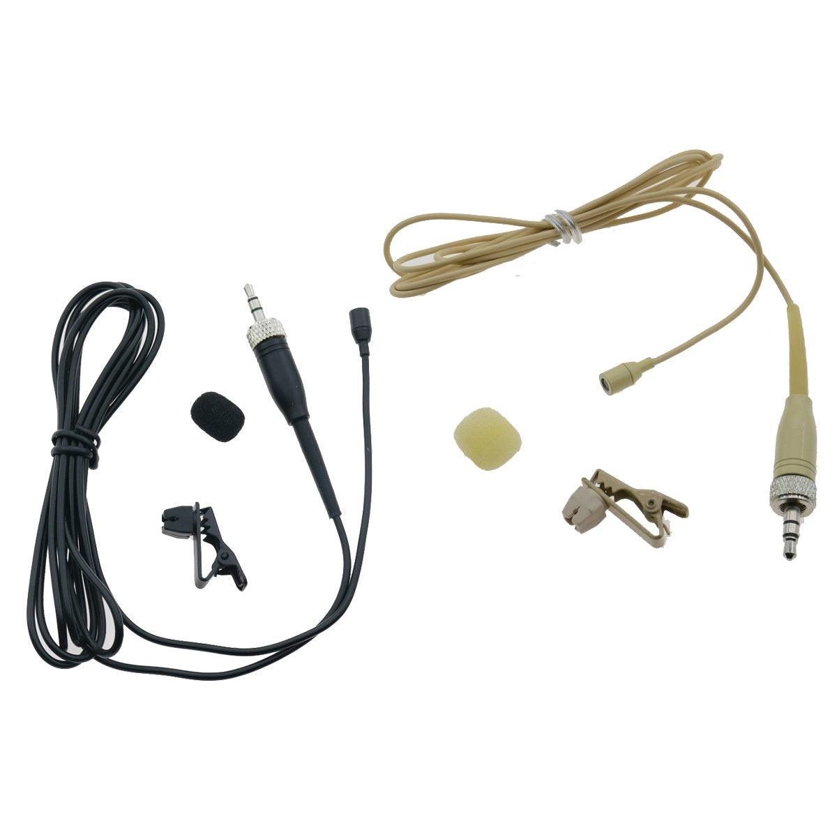 EW300-Sennheiser Mini Clip-On Lavalier Microphone For Sennheiser sk100 ew100 300 500 G2 G3 G4 G5 Wireless BodyPack 3.5mm Lock - MiCWL Audio Inc