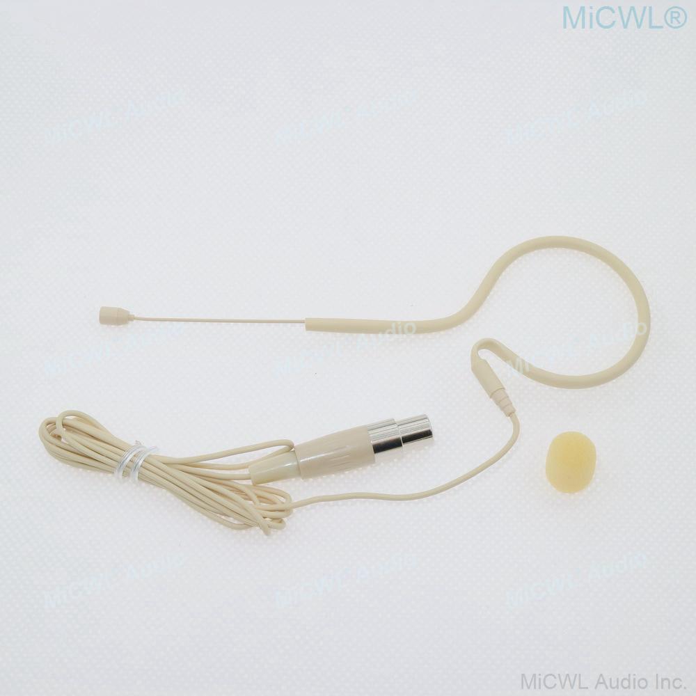 Hidden Mini Beta53 Headset Microphone For Shure SLX ULX PGX AD4D AD4Q GLXD QLXD Wireless Mic System TA4F - MiCWL Audio Inc