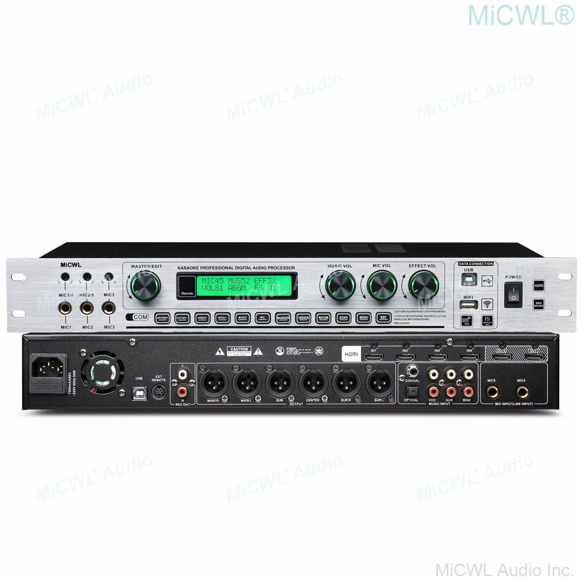 High-End KX600 Digital Decoder HDMI 3 Input 1 Output Studio Effector KX200 Upgrades WiFi PC Software 5.1 Decoding Processor - MiCWL Audio Inc