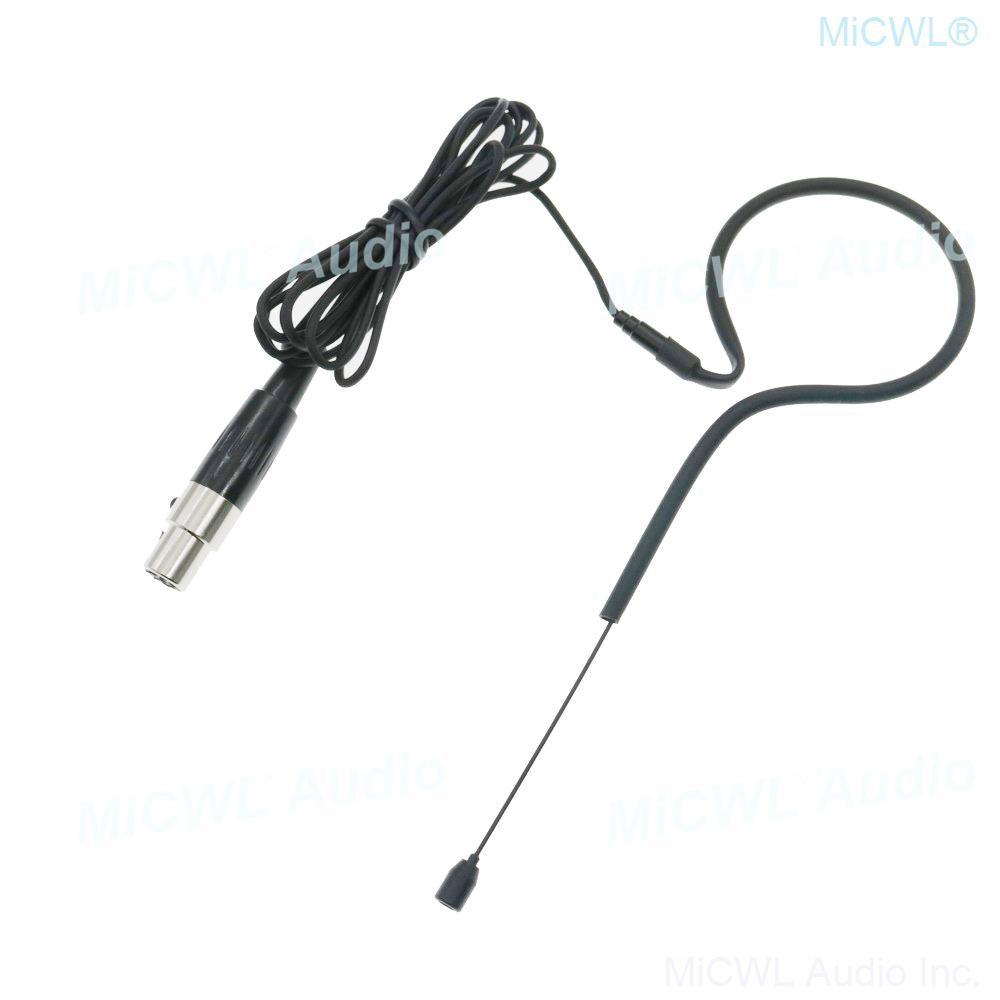 Best Quality Strong Frame Dual ear Headset Single ear Hook Microphones for Shure Wireless Microphones System Mini XLR 4Pin TA4F - MiCWL Audio Inc
