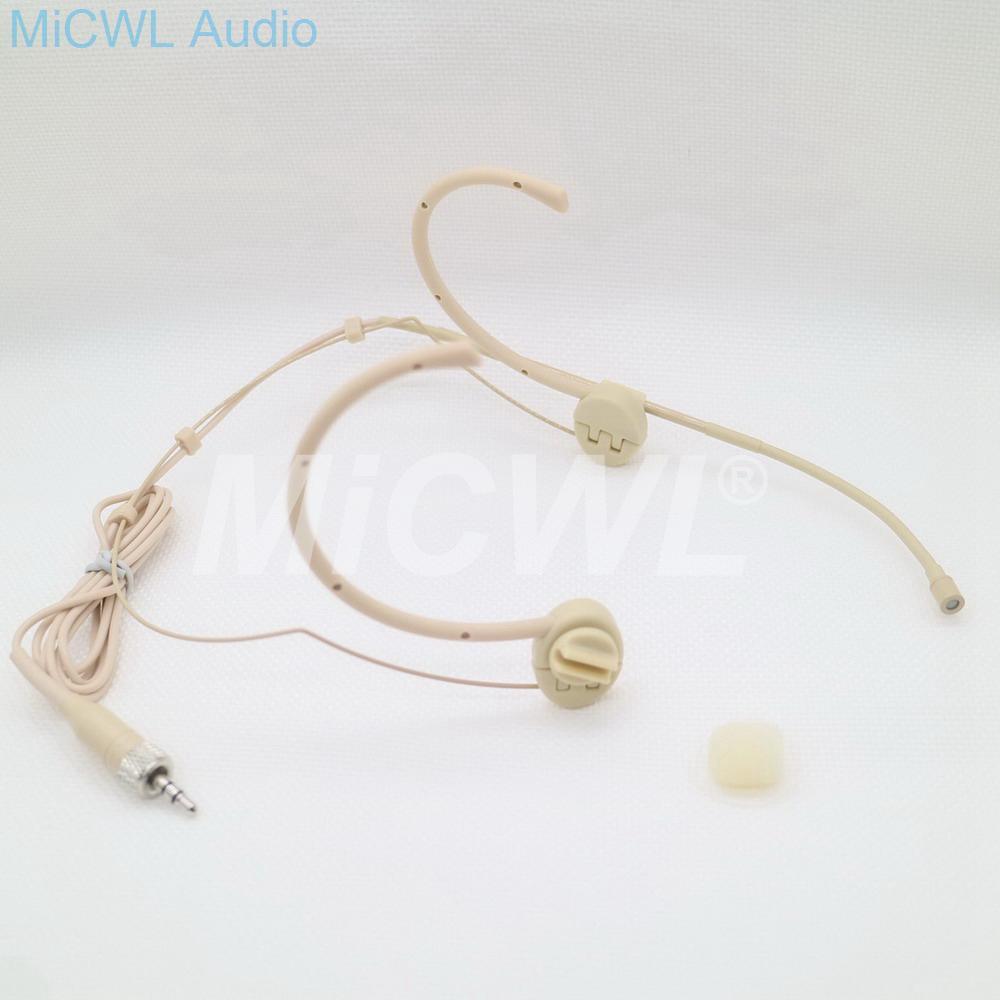 High-Quality Condenser Dual Hook Adjustable Foldable Headset Microphone Omni-directional Headset Microphone For Sennheiser - MiCWL Audio Inc