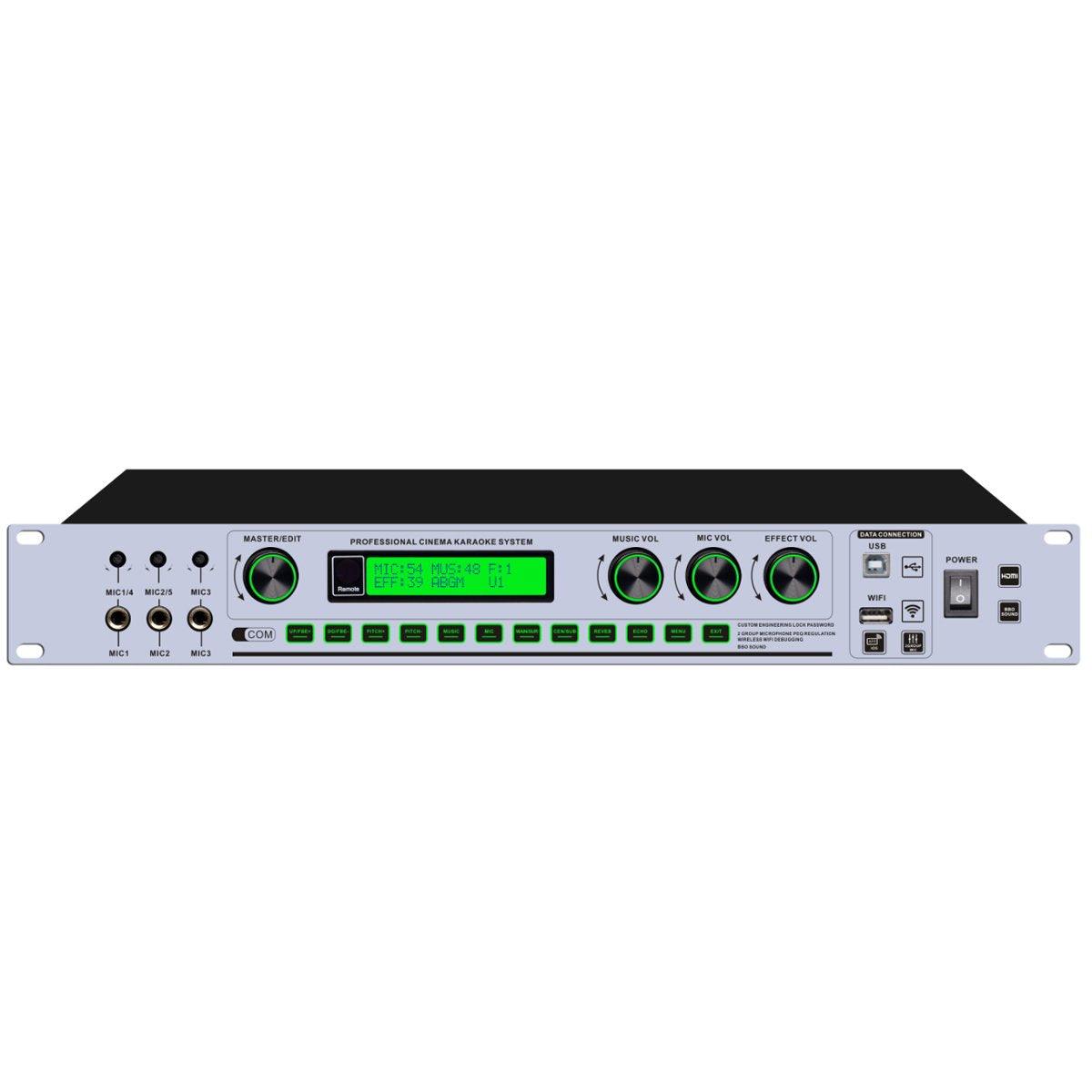 High-End KX600 Digital Decoder HDMI 3 Input 1 Output Studio Effector KX200 Upgrades WiFi PC Software 5.1 Decoding Processor - MiCWL Audio Inc