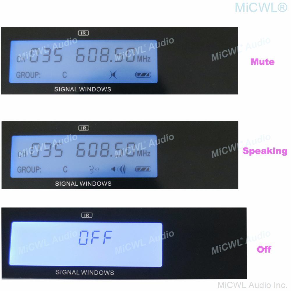 High-end Mute Function Digital Wireless Microphone Conference System 8 Desktop Gooseneck Discussion Meeting Room Mics - MiCWL Audio Inc