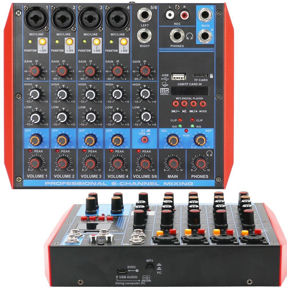 Host Sale 4 6 8 Channel Bluetooth Sound Audio Stage Home Studio Live Mixng Mixer Connect Wireless Wired Microphone - MiCWL Audio Inc