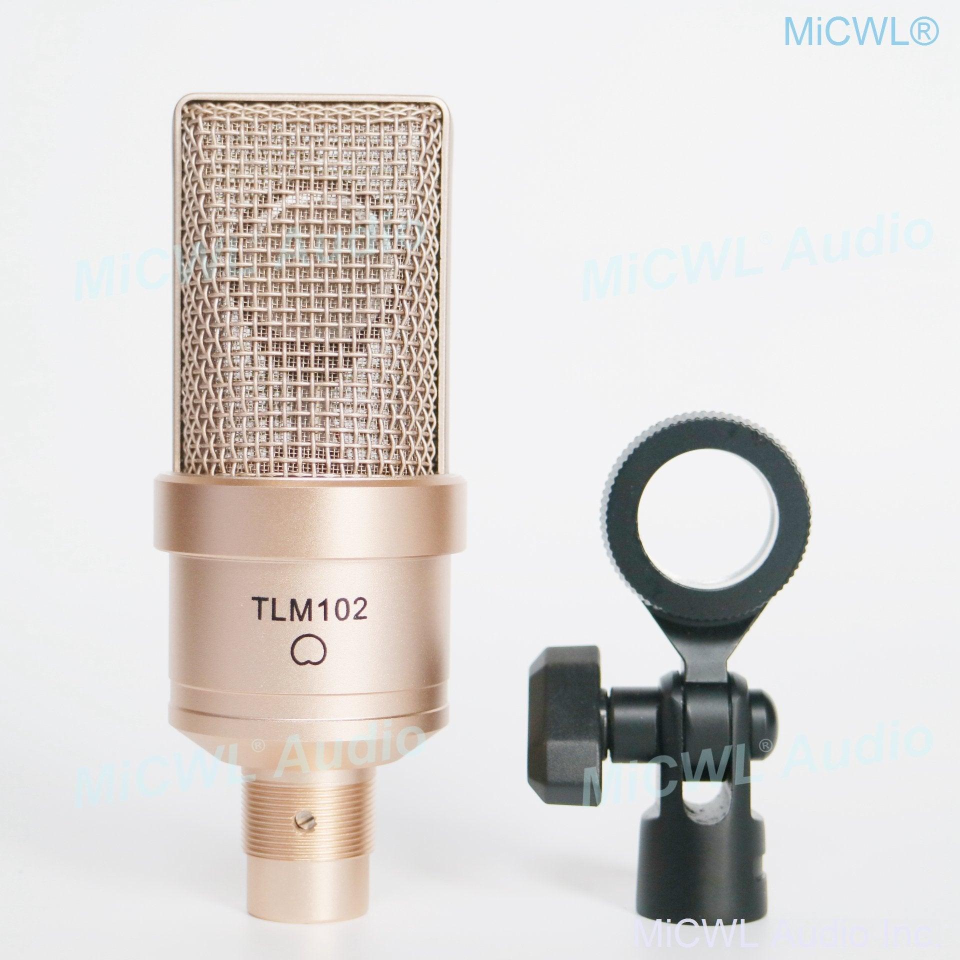 New TLM 102 Audio Vocal Condenser Microphone Cardioid Diaphragm Live Mic 48V Phantom Power - MiCWL Audio Inc