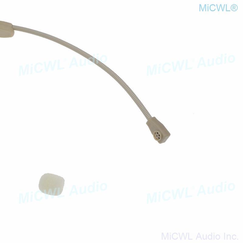 New Generation Unidirectional Earset Headset Microphone For Shure Wireless BeltPack Transmitter Cardioid Mic TA4F mini - MiCWL Audio Inc