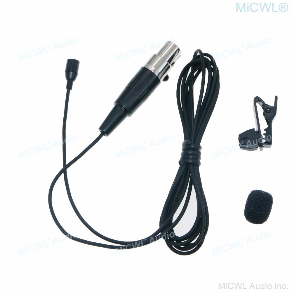 Miniature Clip Lapel Lavalier Microphone For Shure 4Pin AKG 3Pin Sennheiser 3.5mm Lock Audio-Technica WirelessTransmitter - MiCWL Audio Inc