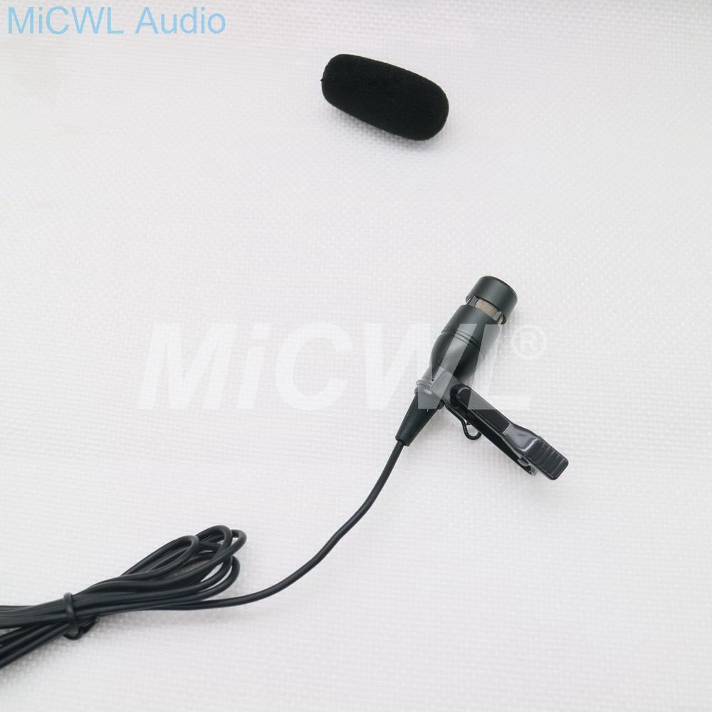 Uni-directional Lavalier Lapel Microphone Collar Clip Tie Condenser Conference Microphon For Sennheiser Shure AKG Audio Technica - MiCWL Audio Inc