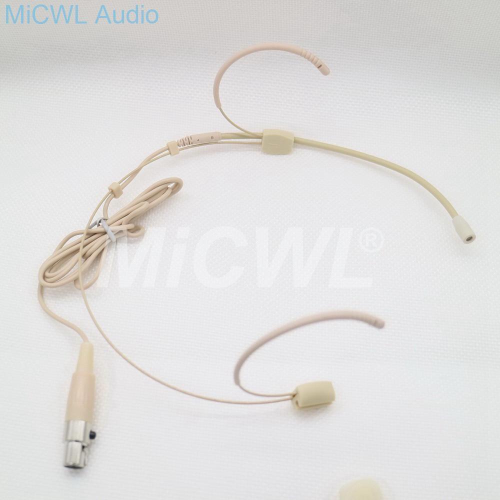 High-Quality Condenser Dual Hook Headset Microphone Omni-directional Headset Microphone For Sennheiser Shure AKG Audio Technica - MiCWL Audio Inc