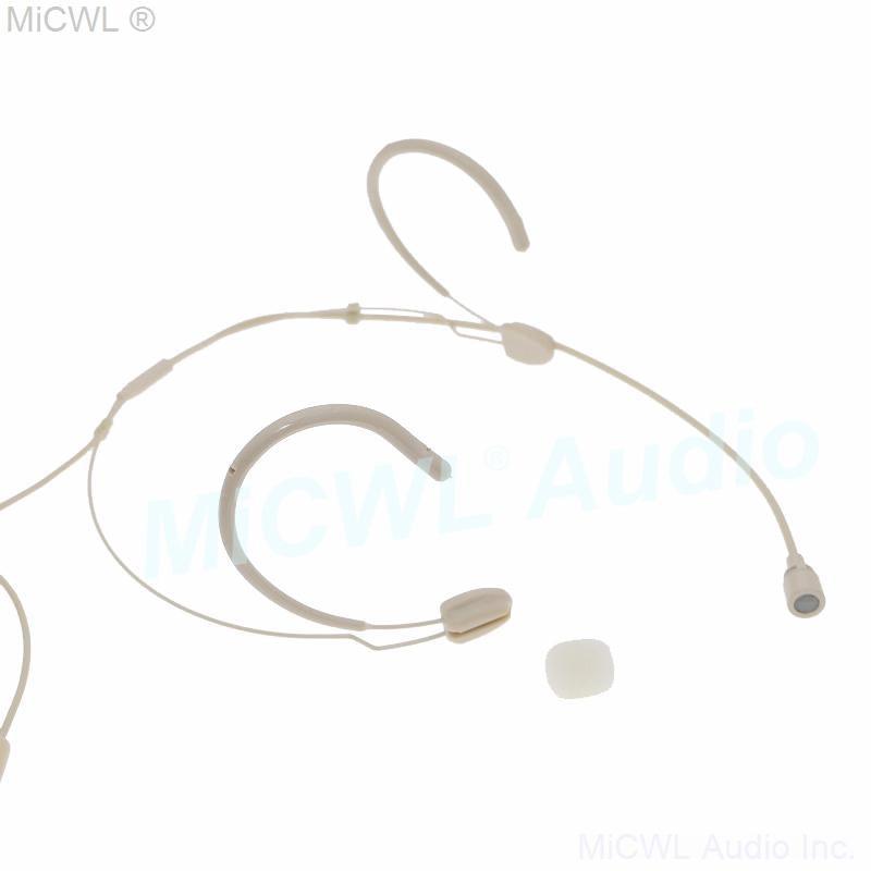 CS98 Earset Hook Headset Cardioid Microphone for Shure SLXD PGX SLX ULX QLX GLX Wireless BeltPack Face Head Mics - MiCWL Audio Inc