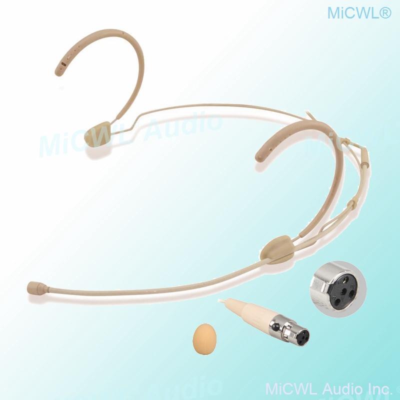 Professional Cardioid Headset Microphone For Shure ULX SLX PGX QLX Music Wireless Mics System mini XLR 4Pin Omnidirectional - MiCWL Audio Inc