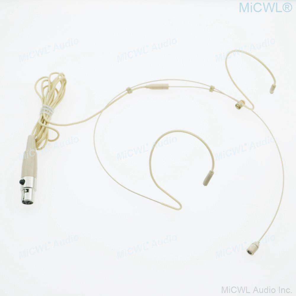 Skin Sing Speech Karaoke Headset Microphone For Sennheiser 3.5mm Lock Shure AKG 4Pin 3Pin MiPro Wireless BeltPack Transmitter - MiCWL Audio Inc